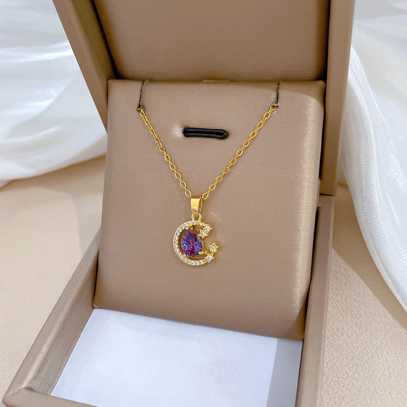 Collier en acier inoxydable avec pendentif astronaute et planète