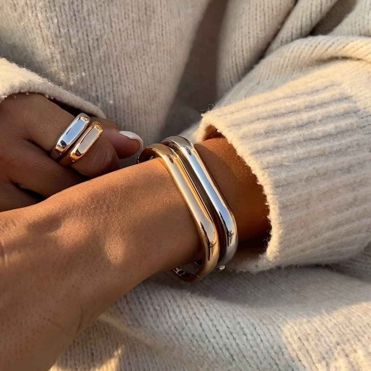 Bracelet en Acier Inoxydable Doré
